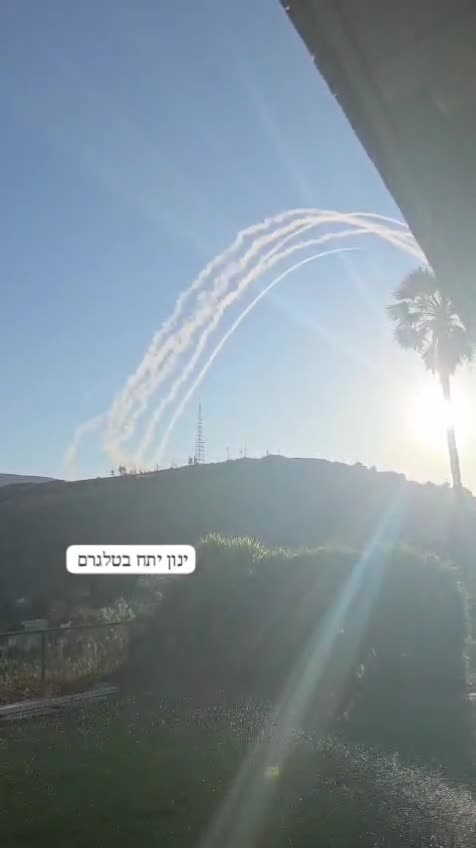 رشقة صاروخية من الجنوب واعتراضها فوق منطقة قلعة الشقيف وكفرتبنيت