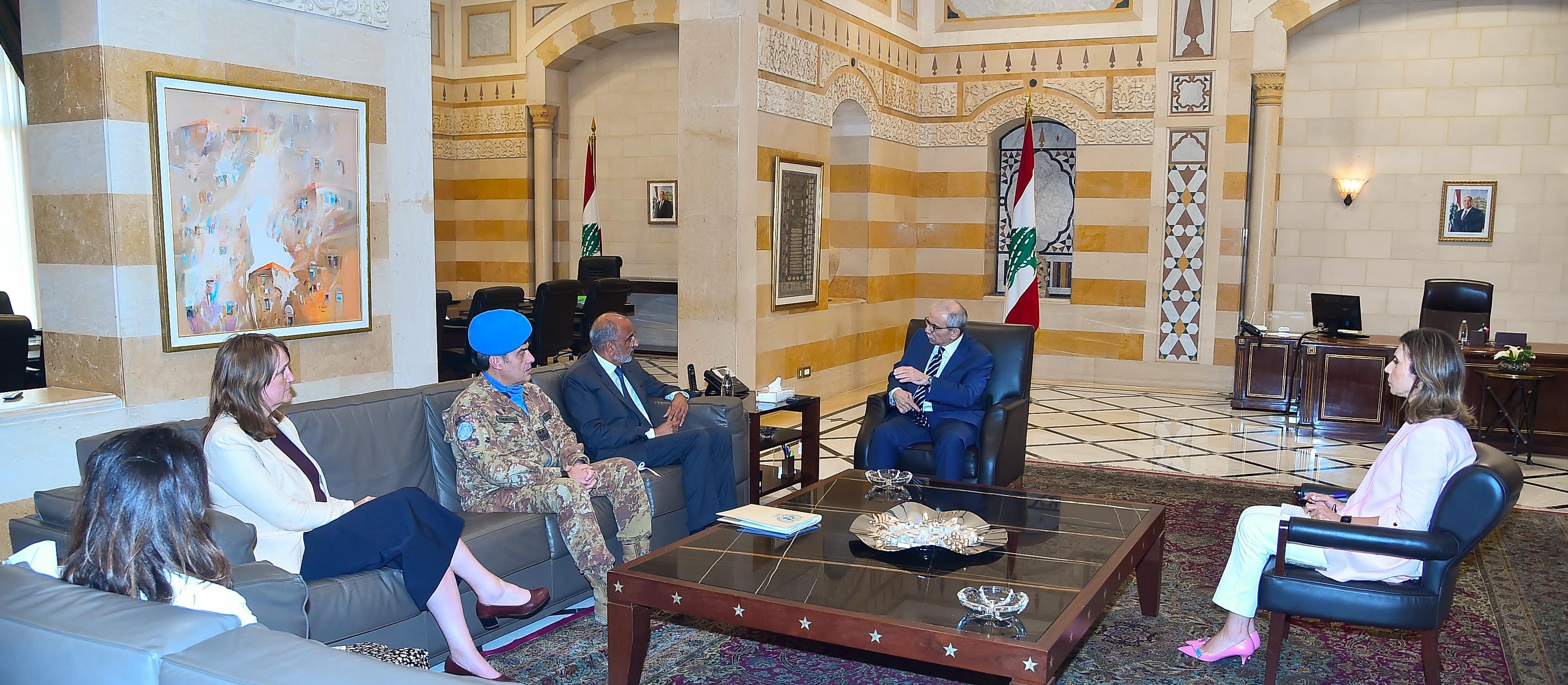 نواف سلام يبحث مع الأمم المتحدة واليونيفيل التحضير لمرحلة ما بعد القوات الدولية