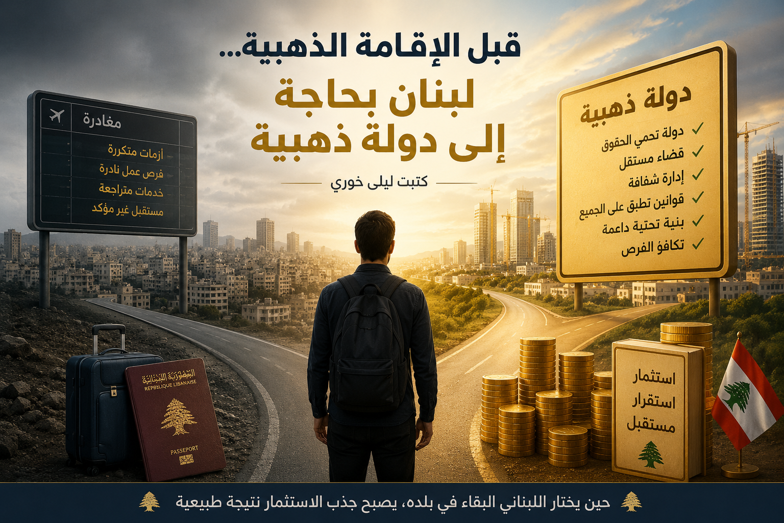 قبل «الإقامة الذهبية»… لبنان بحاجة إلى «دولة ذهبية»