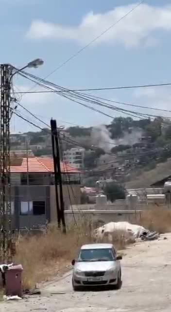 بالفيديو - غارة على النبطية الفوقا