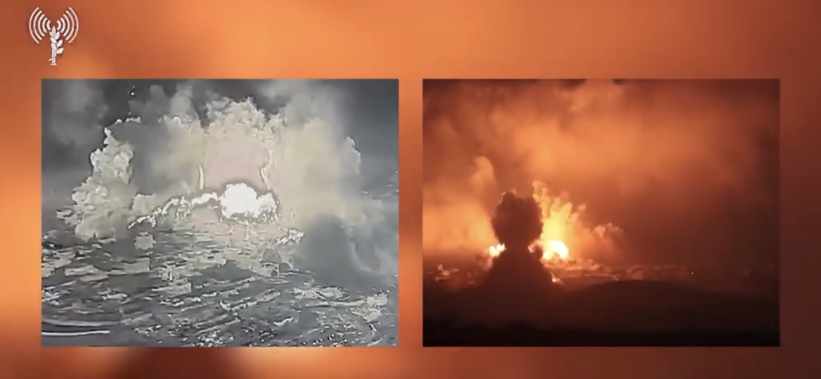 اسرائيل تنشر فيديو يوثق لحظة تفجير النفق في مجدل زون