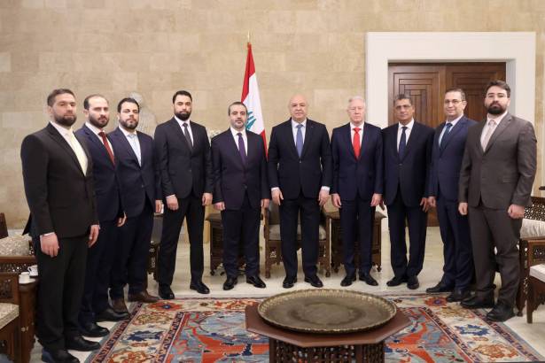 زيارة الشيباني: انفتاح سوري شامل على لبنان<br />
طمأنة من بعبدا وانفتاح على «الثنائي» ودعوة لمواجهة التحديات