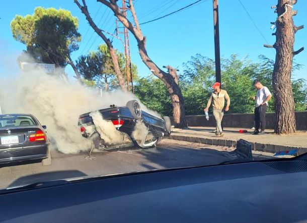 حادث سير مروع على طريق عام عجلتون