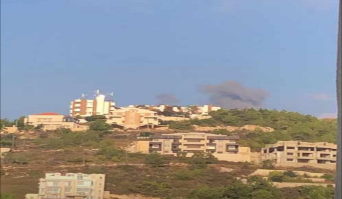 إنهيار مبنى في عين الدلب جراء القصف