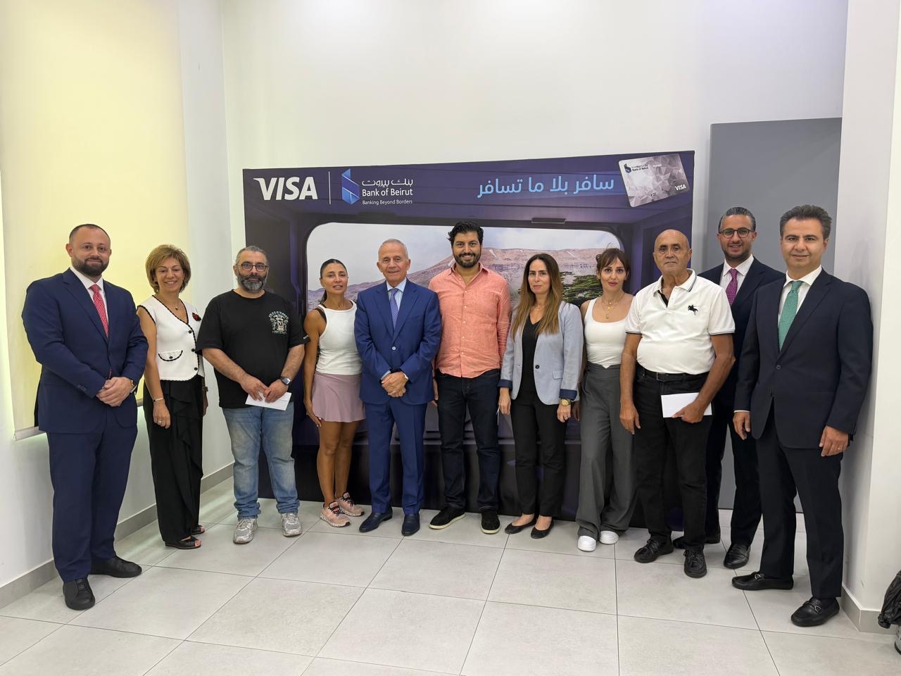 إجراء السحب الأول من حملة ”  اكتشف لبنان مع بطاقات Visa من بنك بيروت “ والإعلان عن الفائزين