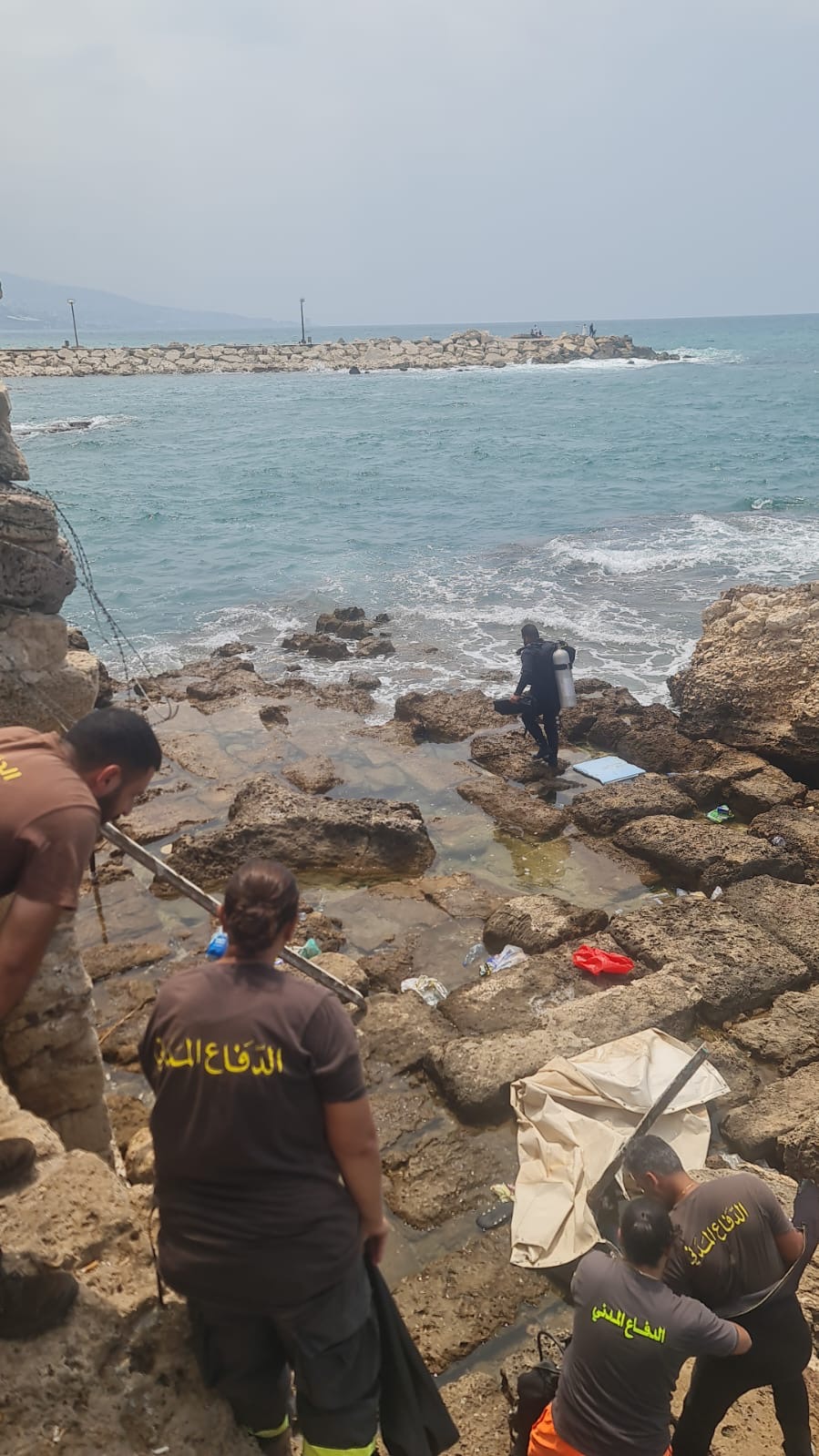 غرق صياد في بحر جبيل