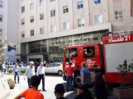 صفارات إنذار الحريق تدوي في مستشفى الجامعة الأميركية في بيروت