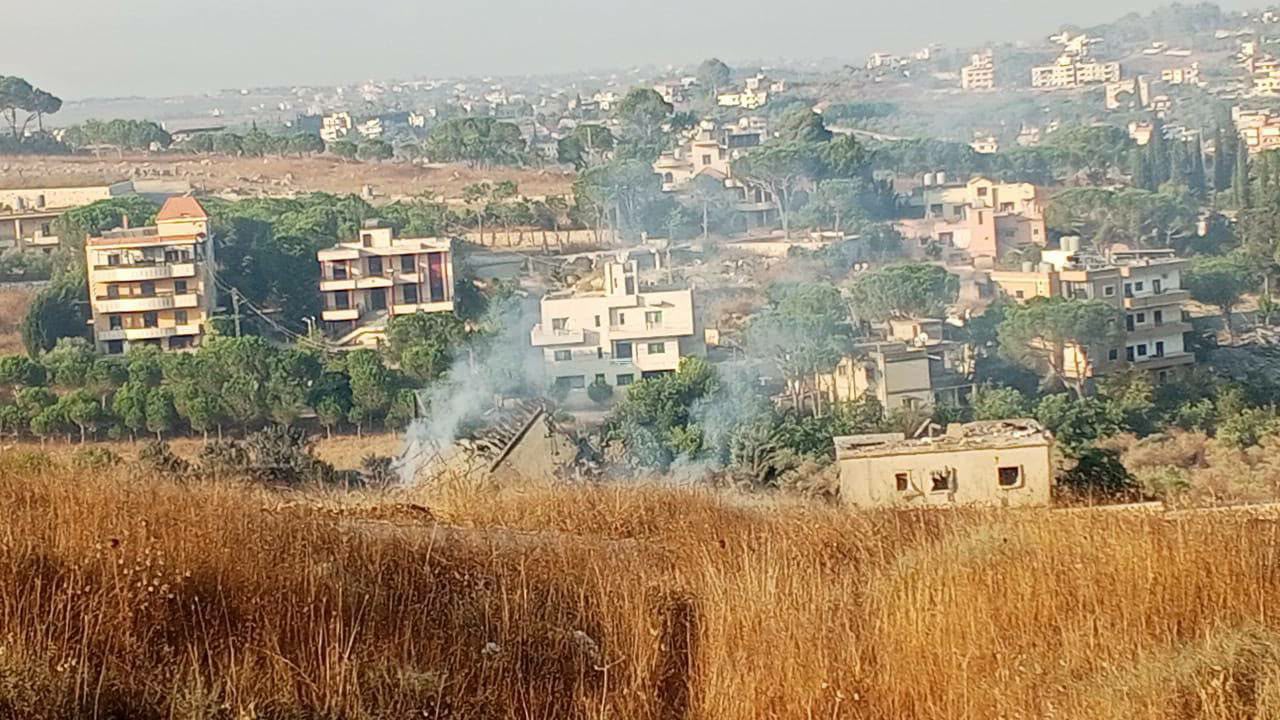 غارة على منزل في حي الدير بالنبطية الفوقا