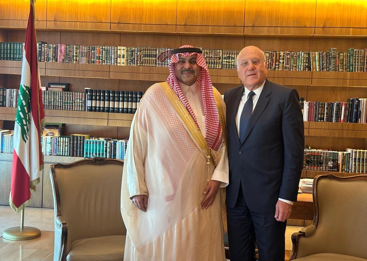ميقاتي استقبل  السفير السعودي في لبنان