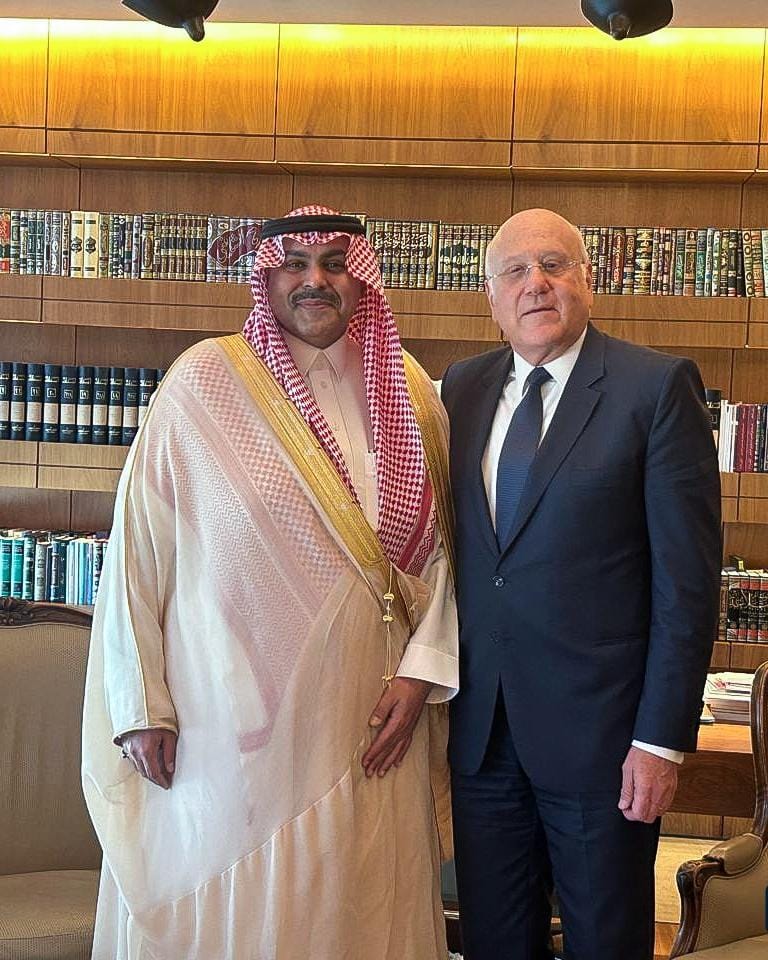 ميقاتي استقبل  السفير السعودي في لبنان