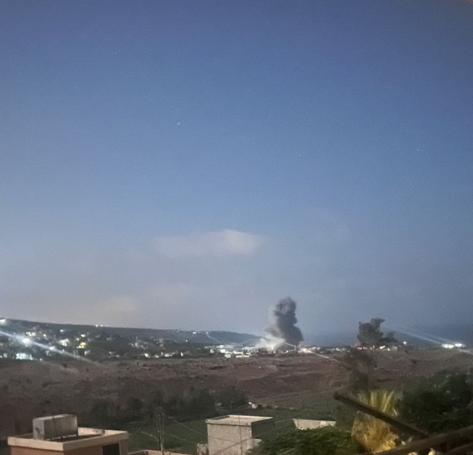 غارة على المنصوري في قضاء صور