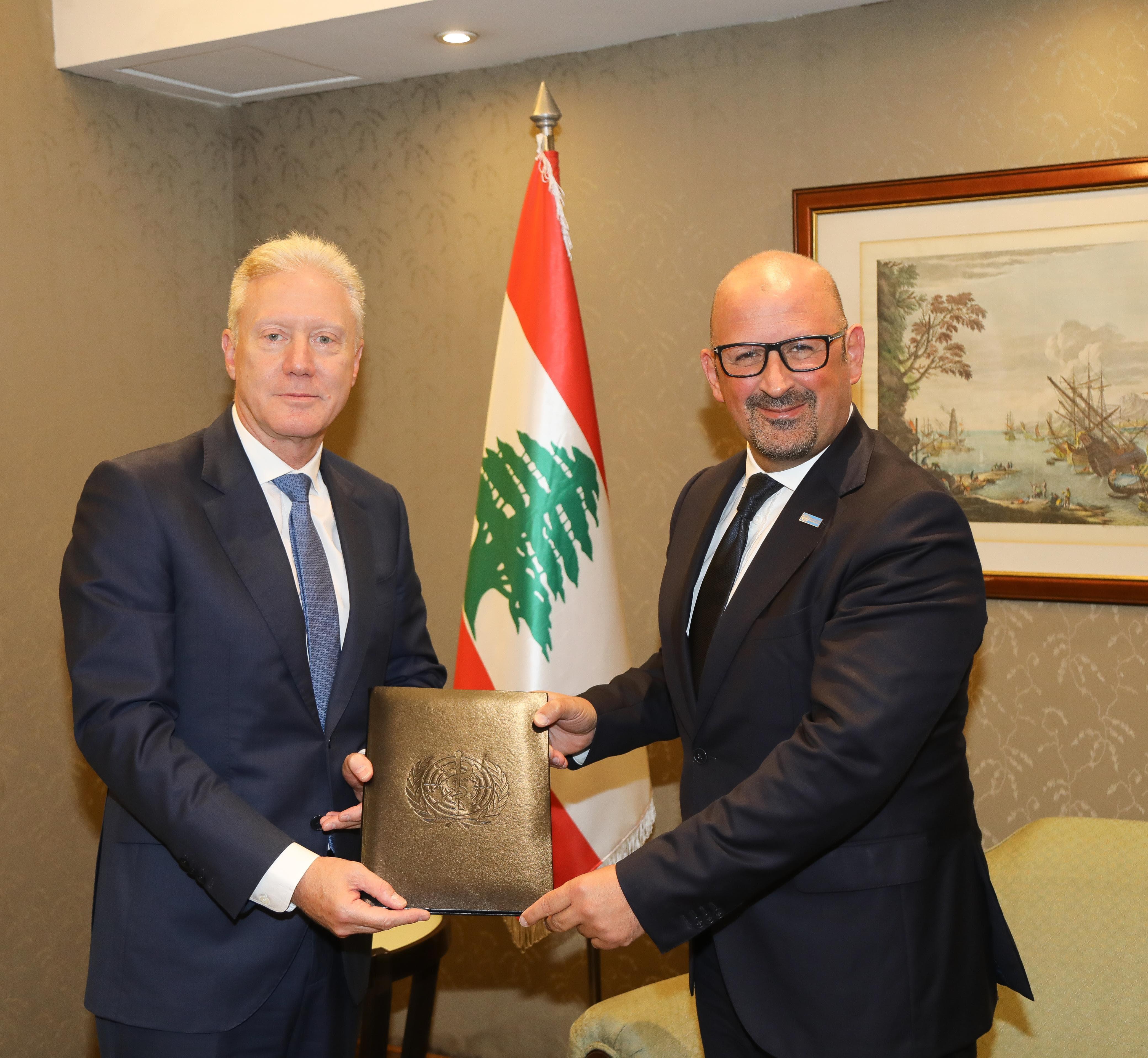 رجي يبحث مع الممثل الجديد لمنظمة الصحة العالمية أوضاع القطاع الصحي في لبنان وسبل تعزيز التعاون