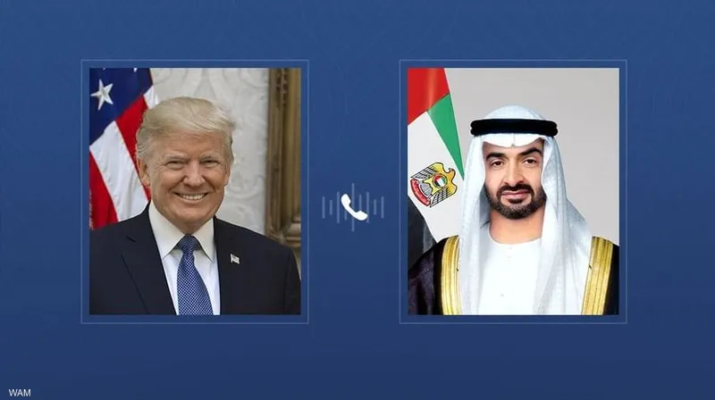 ترامب اتصل برئيس دولة الإمارات  وبحث معه سبل تعزيز التعاون وتطورات المنطقة