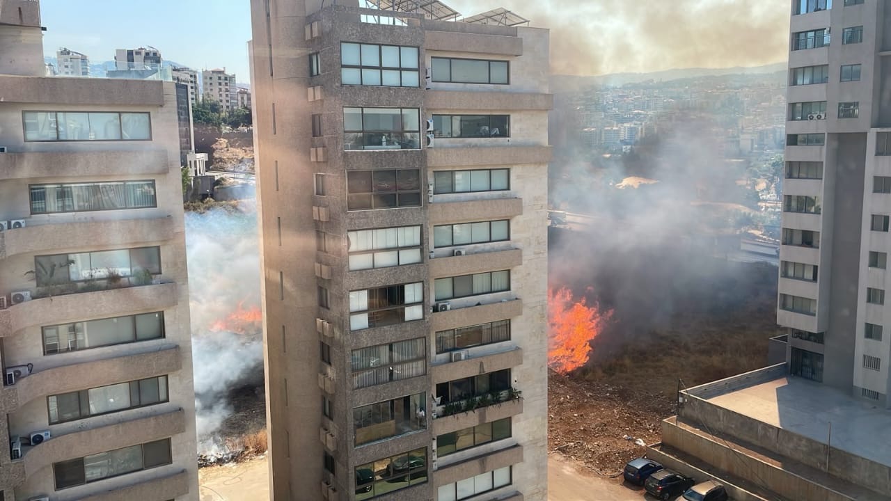 حريق في سن الفيل ومناشدة من الاهالي