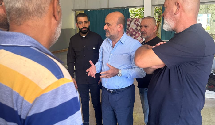 أبي رميا اطلع على أوضاع النازحين إلى جبيل