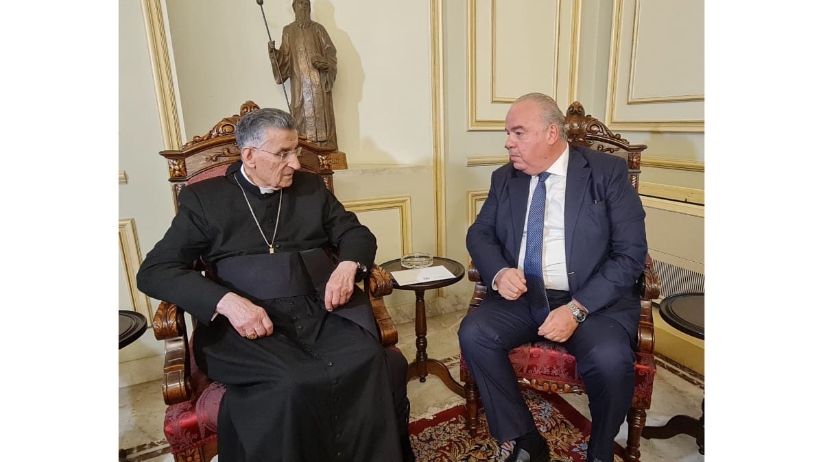 البطريرك الراعي بلتقي الوزير الحاج