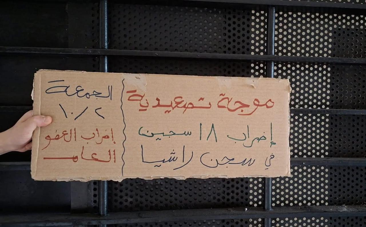 18 نزيلاً في سجن راشيا ينضمون إلى الإضراب المفتوح عن الطعام والدواء