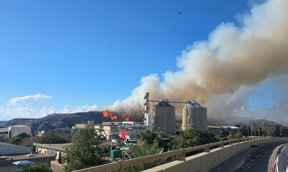 فتح تحقيق قضائي في حريق جبل النفايات في صيدا