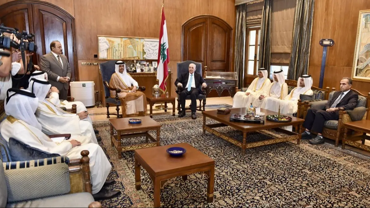 بري: توافق مع رئيس الوزراء القطري على أهمية تعزيز الوحدة الوطنية ودعم المؤسسات الأمنية وفي مقدمها الجيش