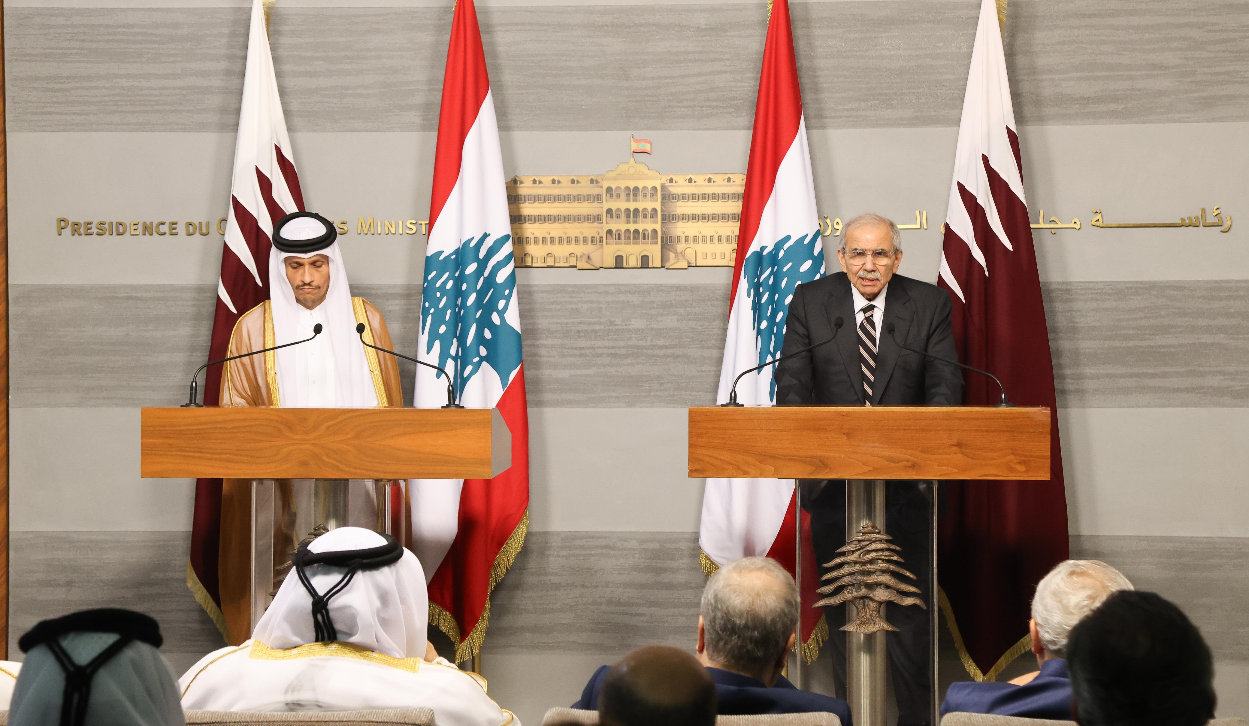 سلام: دعم قطري لتحديث البنية التحتية لإنتاج الكهرباء في لبنان