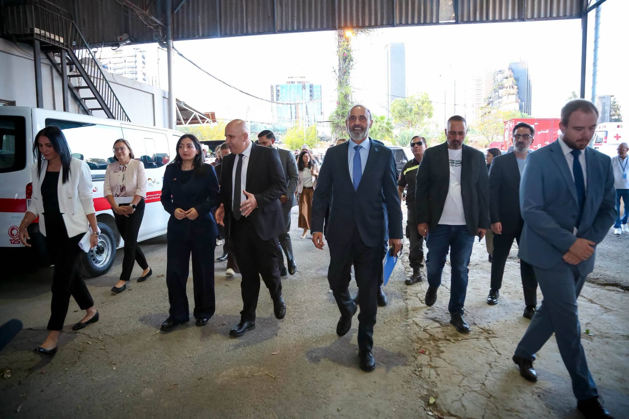 وزيرة التعاون الاقتصادي والتنمية الألمانية تزور الدفاع المدني في التحويطة وتطّلع على قدراته