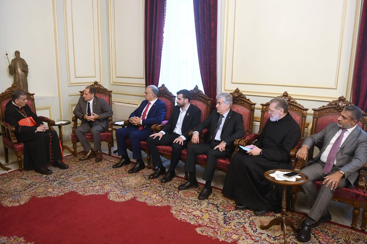 الراعي يستقبل وفد الكتائب برئاسة سامي الجميل ووفداً من الجامعة الأنطونية