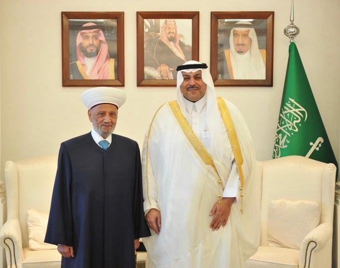 السفير السعودي يستقبل المفتي دريان