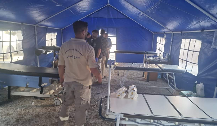 استحداث مستشفى ميداني في صور لاستقبال الجرحى.....