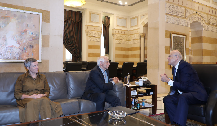 ميقاتي : المطلوب تكثيف الضغط الدولي والاممي لوقف العدوان الاسرائيلي المستمر على لبنان