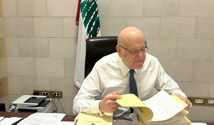 ميقاتي وصل إلى السراي وباشر التحضير لجلسة مجلس الوزراء