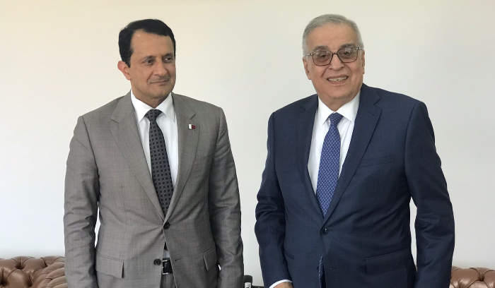 بو حبيب استقبل سفير قطر لدى لبنان