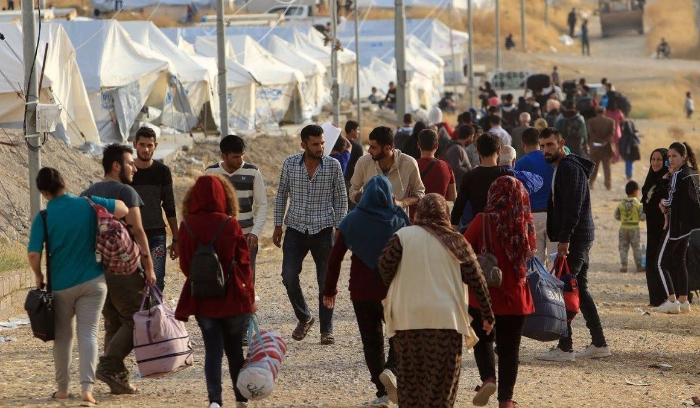 موضوع النازحين برودة متجددة و