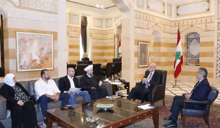 ميقاتي التقى الشيخ حسن مرعب: لا نجاح إلا بمواجهة إسرائيل