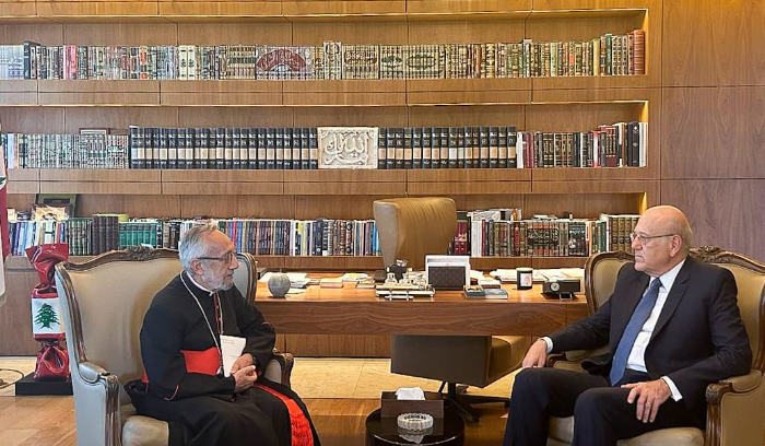 ميناسيان زار ميقاتي ودعاه للمشاركة في استقبال جثمان الكاردينال اغاجانيان