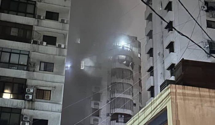 حريق كبير في الضاحية الجنوبية