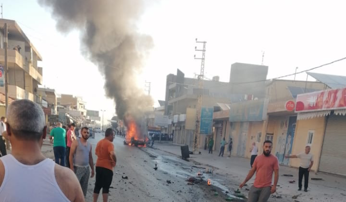 مقتل قيادي من قوات الفجر في استهداف مسيرة اسرائيلية لسيارة في غزة البقاعية
