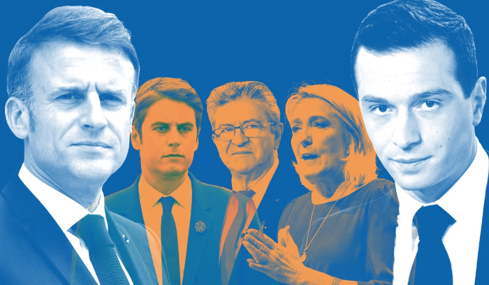 التجمع الوطني اليميني المتطرف يتصدر نتائج الانتخابات التشريعية في فرنسا<br />
 لوبن: النتائج تظهر إرادة الفرنسيين لإنهاء حكم ماكرون