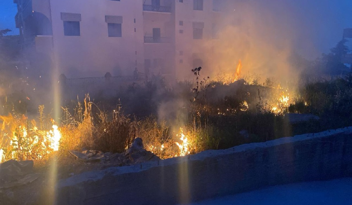 حريق في بقاعصفرين