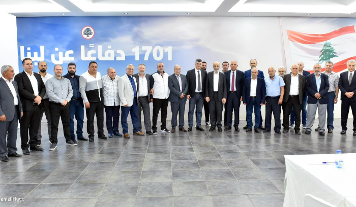 جعجع عرض مع وفد من بلدات الشريط الحدودي لأوضاعهم
