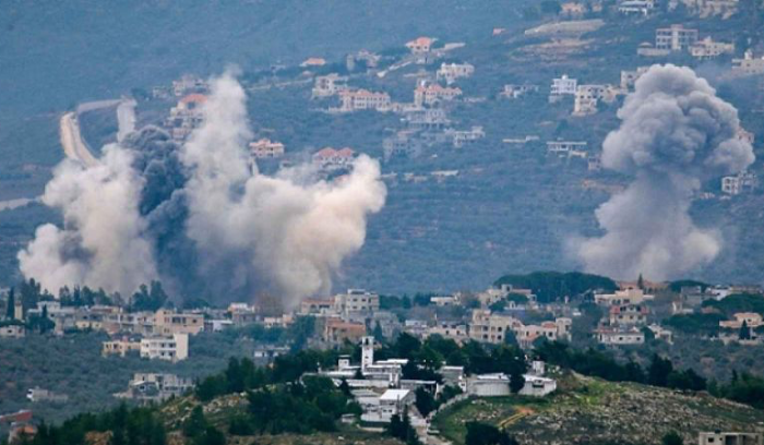 إصابات في غارة اسرائيلية على يارون ورشقات كثيفة من 