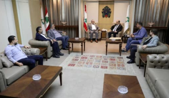 البيسري التقى وفداً من اتحاد نقابات الأفران ووفداً فلسطينيًّا