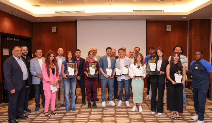 مجلس التنفيذيين اللبنانيين كرم مجموعة من الرياضيين اللبنانيين في الرياض