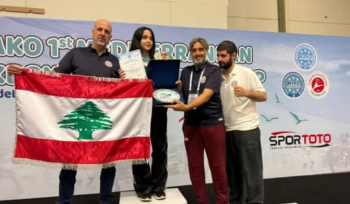 لبنانية تفوز ببطولة الشرق الأوسط في 