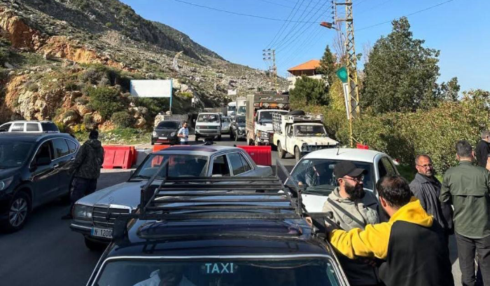 قطع طريق مشغرة اعتراضًا على تقنين الكهربا