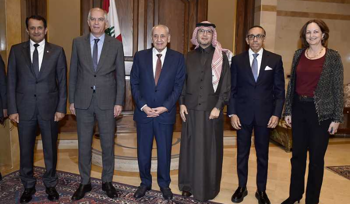 بري يلتقي سفراء الخماسية في عين التينة
