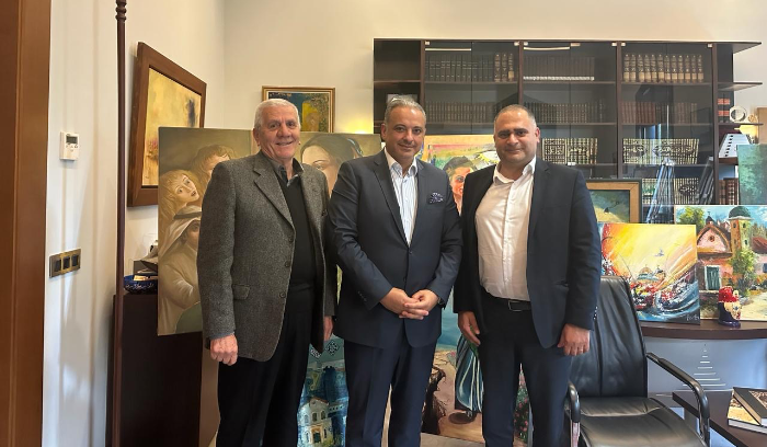 المرتضى بحث مع النائب مسعد الافتتاح الرسمي لفرع الكونسرفتوار في المجيدل