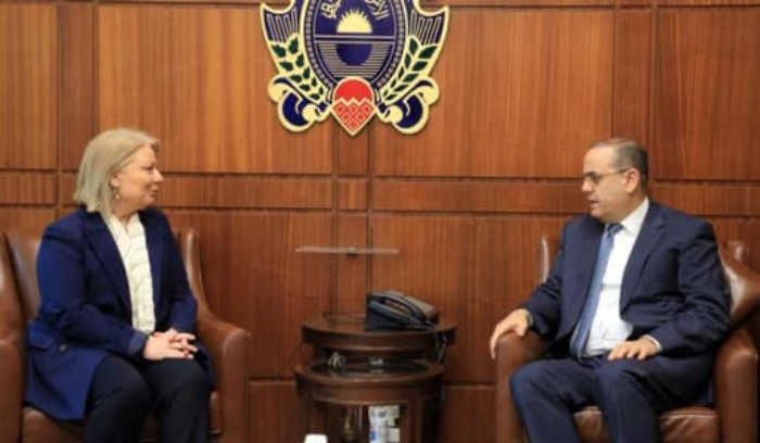 البيسري استقبل سفيرة اليونان والرئيس الاقليمي للمركز الدولي لتطوير سياسات الهجرة