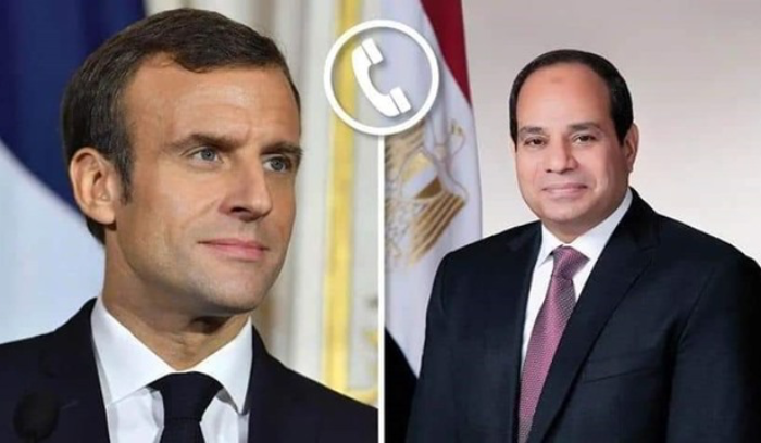 ماكرون والسيسي يتفقان هاتفياً على ضرورة بذل الجهود لتجنيب لبنان التصعيد