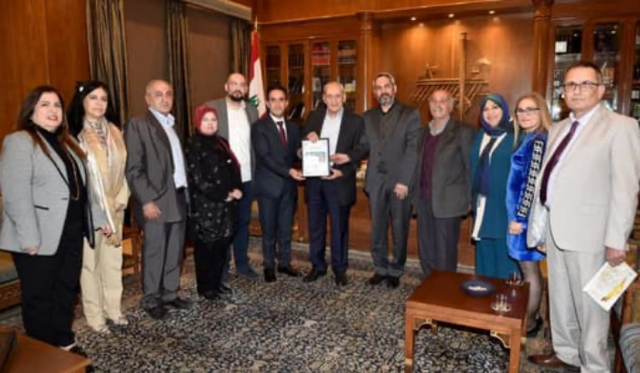 برّي اسقبل الهيئة الإدارية الجديدة لاتحاد الكتاب اللبنانيين