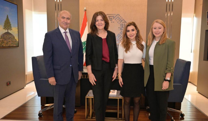 مخزومي استقبل شيا في زيارة وداعية مع اقتراب انتهاء مهامها في لبنان